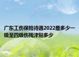 廣東工傷保險(xiǎn)待遇2022是多少一級(jí)至四級(jí)傷殘津貼多少