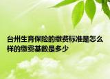 臺(tái)州生育保險(xiǎn)的繳費(fèi)標(biāo)準(zhǔn)是怎么樣的繳費(fèi)基數(shù)是多少