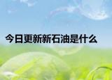 今日更新新石油是什么