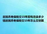 居民養(yǎng)老保險(xiǎn)交15年后每月拿多少錢居民養(yǎng)老保險(xiǎn)交15年怎么交劃算