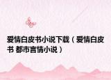 愛(ài)情白皮書(shū)小說(shuō)下載（愛(ài)情白皮書(shū) 都市言情小說(shuō)）