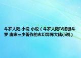 斗羅大陸 小說 小說（斗羅大陸Ⅳ終極斗羅 唐家三少著作的玄幻異界大陸小說）