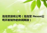 泡泡堂游戲公司（泡泡堂 Nexon公司開發(fā)制作的休閑網(wǎng)游）
