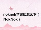 noknok蘋(píng)果版怎么下（NokNok）
