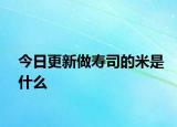 今日更新做壽司的米是什么