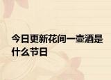 今日更新花間一壺酒是什么節(jié)日