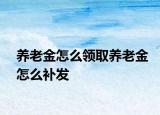 養(yǎng)老金怎么領(lǐng)取養(yǎng)老金怎么補發(fā)