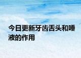 今日更新牙齒舌頭和唾液的作用