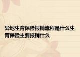 異地生育保險(xiǎn)報(bào)銷流程是什么生育保險(xiǎn)主要報(bào)銷什么