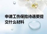 申請(qǐng)工傷保險(xiǎn)待遇要提交什么材料