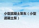 小型混凝土泵車（小型混凝土泵）