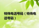 特殊電話號(hào)碼（特殊電話號(hào)碼）