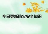 今日更新防火安全知識