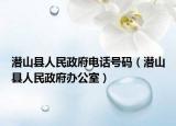 潛山縣人民政府電話號碼（潛山縣人民政府辦公室）