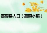 嘉蔭縣人口（嘉蔭水稻）