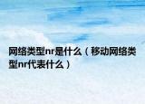 網(wǎng)絡(luò)類型nr是什么（移動(dòng)網(wǎng)絡(luò)類型nr代表什么）