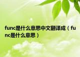func是什么意思中文翻譯成（func是什么意思）