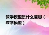 教學模型是什么意思（教學模型）