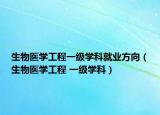 生物醫(yī)學(xué)工程一級學(xué)科就業(yè)方向（生物醫(yī)學(xué)工程 一級學(xué)科）