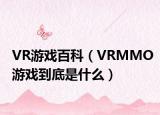 VR游戲百科（VRMMO游戲到底是什么）