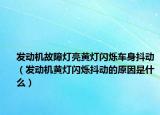 發(fā)動機故障燈亮黃燈閃爍車身抖動（發(fā)動機黃燈閃爍抖動的原因是什么）