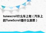 tunescroll什么車上有（汽車上的TuneScroll是什么意思）