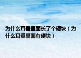 為什么耳垂里面長了個硬塊（為什么耳垂里面有硬塊）