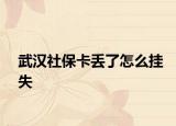 武漢社?？▉G了怎么掛失