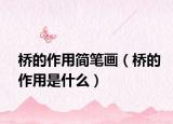 橋的作用簡筆畫（橋的作用是什么）