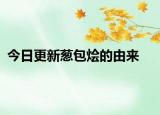 今日更新蔥包燴的由來