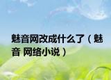 魅音網(wǎng)改成什么了（魅音 網(wǎng)絡(luò)小說(shuō)）