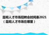 昆明人才市場(chǎng)招聘會(huì)時(shí)間表2021（昆明人才市場(chǎng)在哪里）