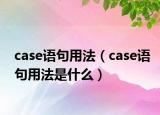 case語句用法（case語句用法是什么）