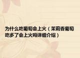 為什么吃葡萄會(huì)上火（茉莉香葡萄吃多了會(huì)上火嗎詳細(xì)介紹）