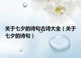 關(guān)于七夕的詩句古詩大全（關(guān)于七夕的詩句）