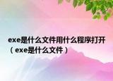 exe是什么文件用什么程序打開(kāi)（exe是什么文件）