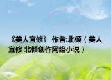 《美人宜修》 作者:北傾（美人宜修 北傾創(chuàng)作網(wǎng)絡(luò)小說）