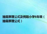 抽屜原理公式及例題小學(xué)6年級（抽屜原理公式）