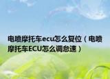 電噴摩托車ecu怎么復(fù)位（電噴摩托車ECU怎么調(diào)怠速）