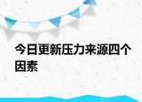 今日更新壓力來(lái)源四個(gè)因素