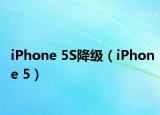 iPhone 5S降級（iPhone 5）