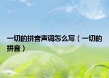 一切的拼音聲調怎么寫（一切的拼音）