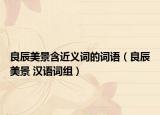 良辰美景含近義詞的詞語（良辰美景 漢語詞組）