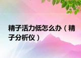 精子活力低怎么辦（精子分析儀）