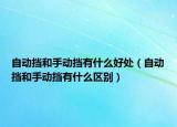 自動(dòng)擋和手動(dòng)擋有什么好處（自動(dòng)擋和手動(dòng)擋有什么區(qū)別）