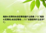 我的心在等待永遠(yuǎn)在等待是什么歌曲（\