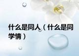什么是同人（什么是同學(xué)情）