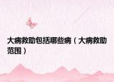 大病救助包括哪些病（大病救助范圍）