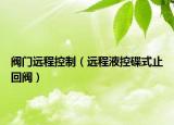 閥門遠程控制（遠程液控碟式止回閥）