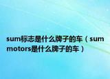 sum標(biāo)志是什么牌子的車（summotors是什么牌子的車）